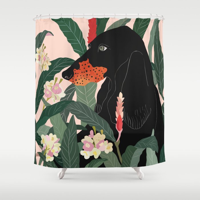 Hidden in the Greenery Shower Curtain Gallery Image 1