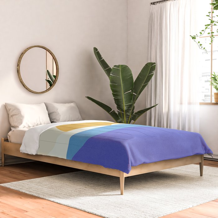 Sunny Island - Gold Blue Comforter Gallery Image 2