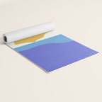 Sunny Island - Gold Blue Yoga Mat Gallery Image 2