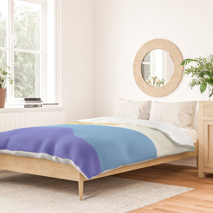 Sunny Island - Gold Blue Duvet Cover Gallery Image 2