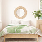 Tropical Leaves Green And Pink Duvet Cover Gallery Image 3