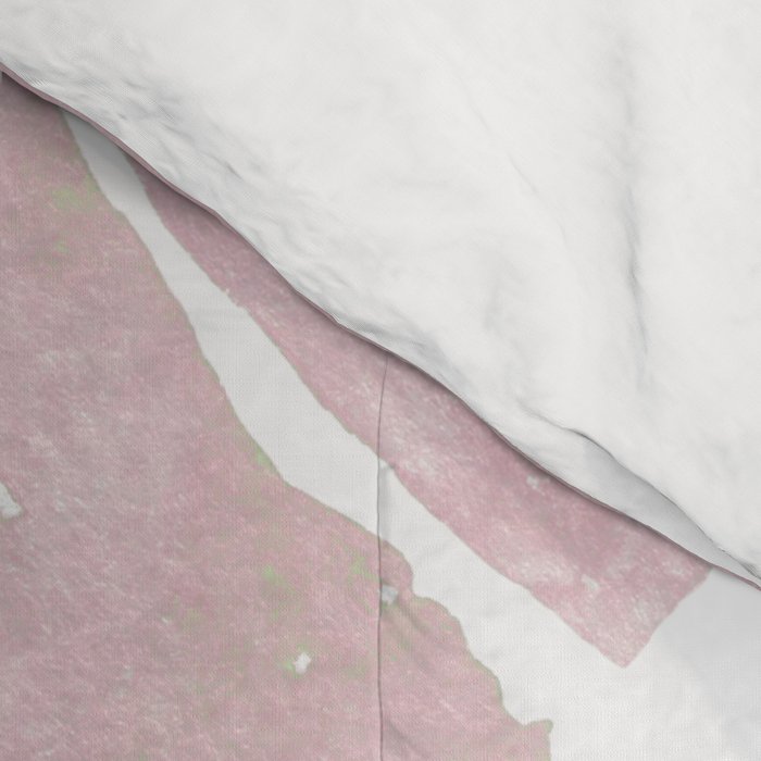 Tropical Leaves Green And Pink Comforter Gallery Image 4