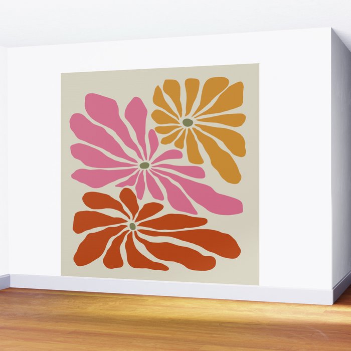 Star flowers 2 Wall Mural Gallery Image 2