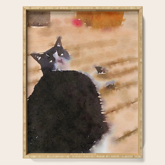 the life of a cat Serving Tray Gallery Image 1