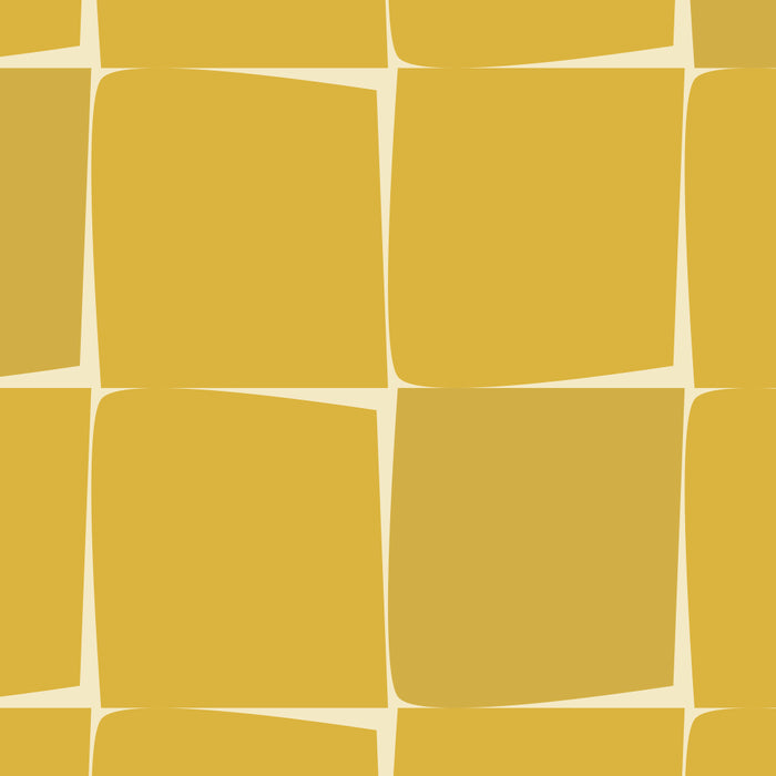 Midcentury Modern Flux Check Grid Pattern in Mustard Coffee Mug Gallery Image 2