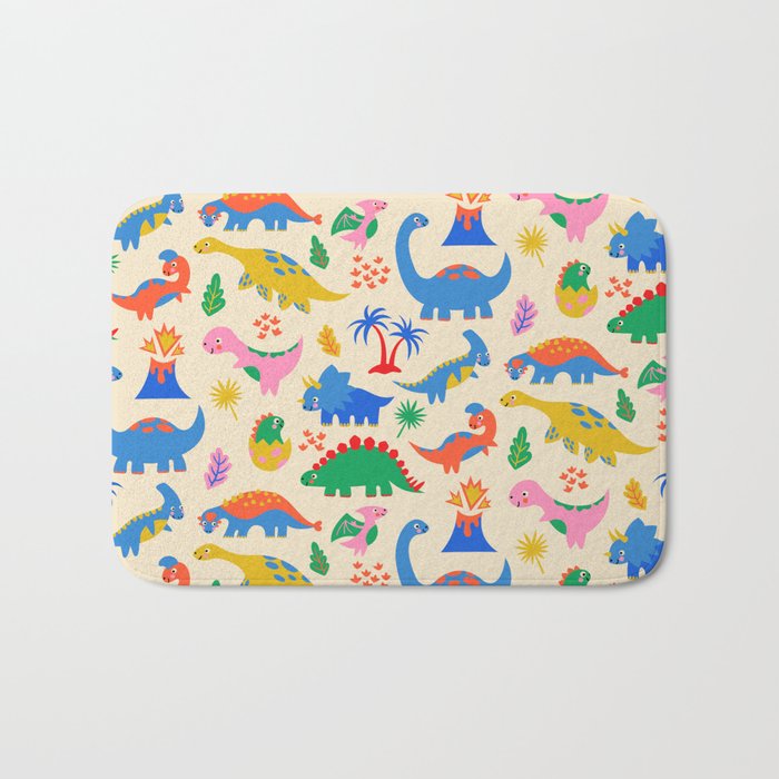 Dinomite Dinosaurs Bath Mat Gallery Image 1