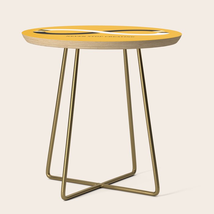 Never stop creating (the infinity pencil) Side Table Gallery Image 1