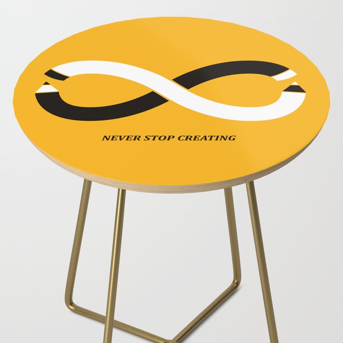 Never stop creating (the infinity pencil) Side Table Gallery Image 2