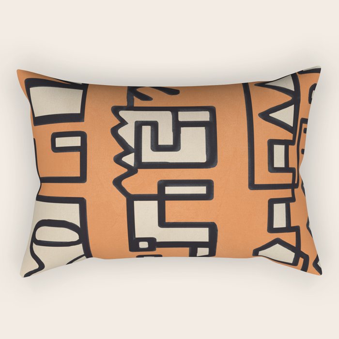 Abstract Line Movement 11 Rectangular Pillow Gallery Image 1