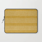 farmhouse stitch - gold Laptop Sleeve Gallery Image 1