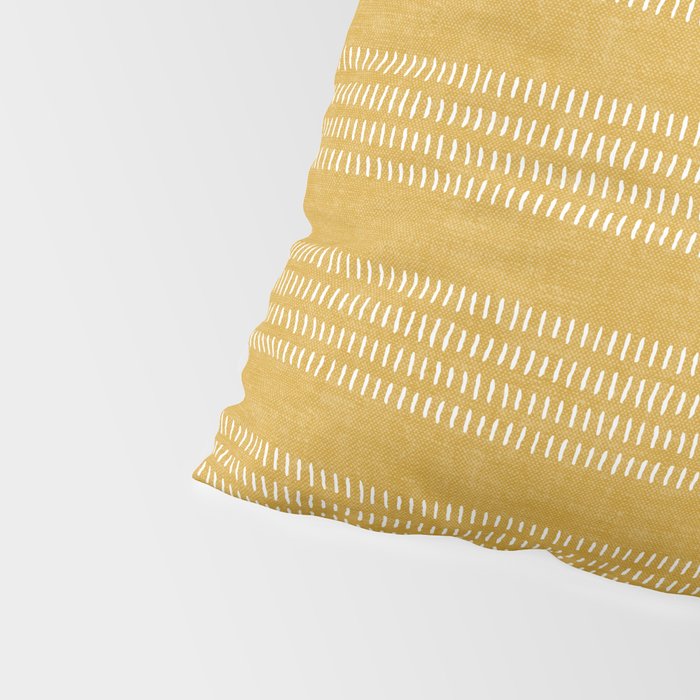 farmhouse stitch - gold Pillow Sham Gallery Image 4