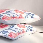 Cherry Blossoms - Melon & Navy Palette Pillow Sham Gallery Image 3