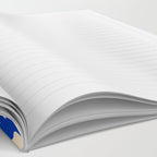 Natural Miscellany Pattern in Bright Blue and Cream Notebook Gallery Image 2