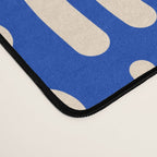 Natural Miscellany Pattern in Bright Blue and Cream Desk Mat Gallery Image 4