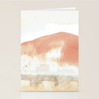 Terra Cotta Hills Abstract Desert Mountain Landsape with Watercolor Stationery Card Gallery Image 2