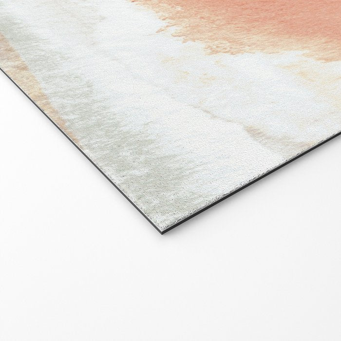 Terra Cotta Hills Abstract Desert Mountain Landsape with Watercolor Welcome Mat Gallery Image 2