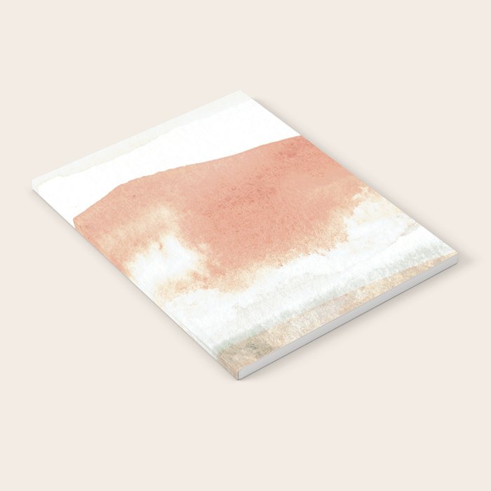 Terra Cotta Hills Abstract Desert Mountain Landsape with Watercolor Notebook Gallery Image 1
