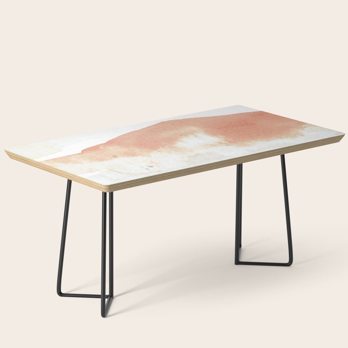 Terra Cotta Hills Abstract Desert Mountain Landsape with Watercolor Coffee Table Gallery Image 1