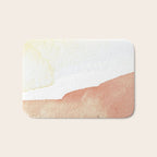 Terra Cotta Hills Abstract Desert Mountain Landsape with Watercolor Bath Mat Gallery Image 1