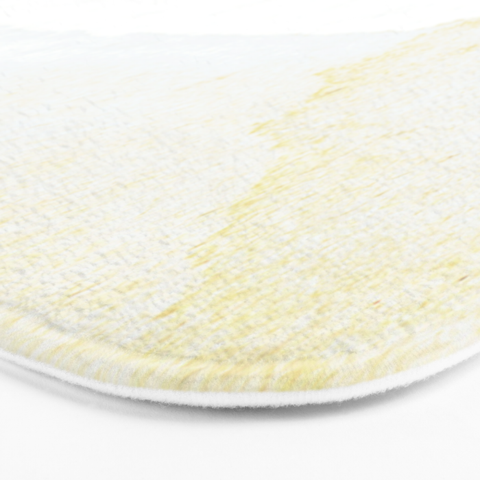 Terra Cotta Hills Abstract Desert Mountain Landsape with Watercolor Bath Mat Gallery Image 3