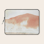 Terra Cotta Hills Abstract Desert Mountain Landsape with Watercolor Laptop Sleeve Gallery Image 1
