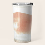 Terra Cotta Hills Abstract Desert Mountain Landsape with Watercolor Travel Mug Gallery Image 2
