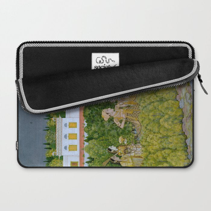 Prince and Ladies in a Garden  Nidha Mal Indian Laptop Sleeve Gallery Image 2