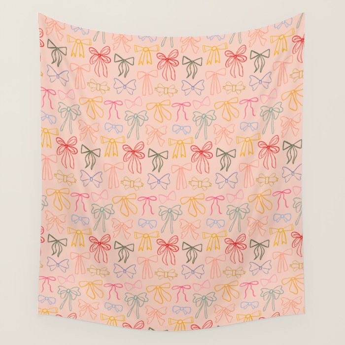 Lines Bows - Joy of Together  Wall Tapestry Gallery Image 1