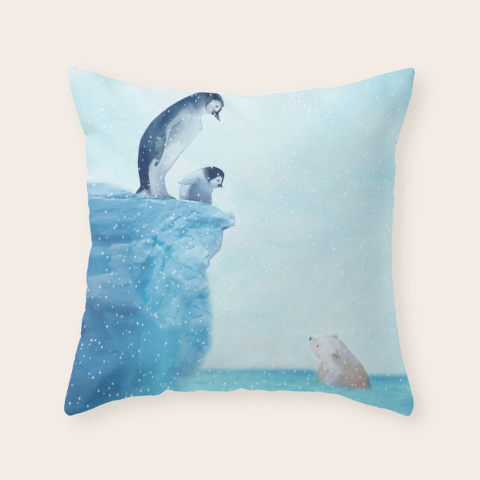Penguins Throw Pillow Gallery Image 6