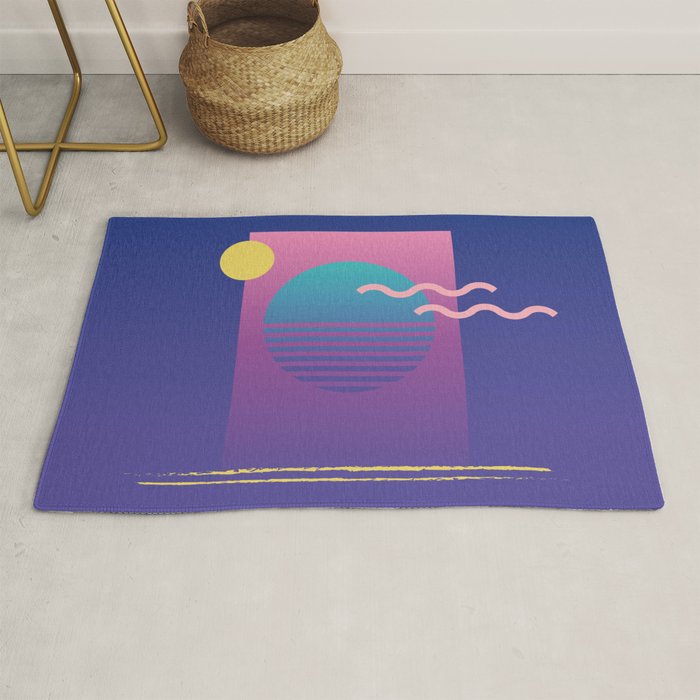 Memphis Pattern 36 / 80s - 90s Retro Rug Gallery Image 1