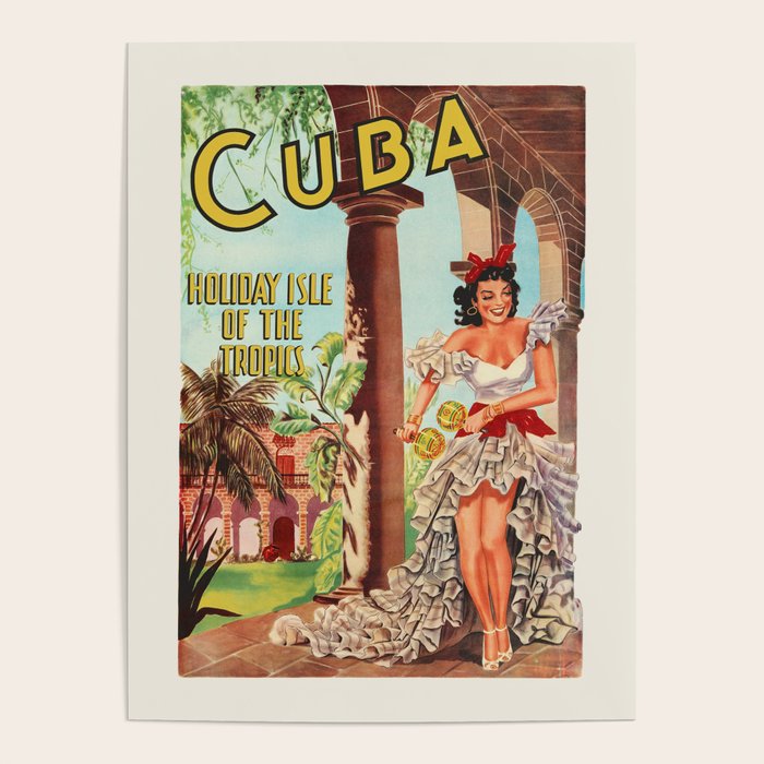 Cuba Vintage Travel Poster, 1949 Poster Gallery Image 2
