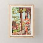 Cuba Vintage Travel Poster, 1949 Mini Art Print Gallery Image 1