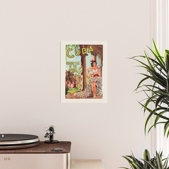 Cuba Vintage Travel Poster, 1949 Poster Gallery Image 2