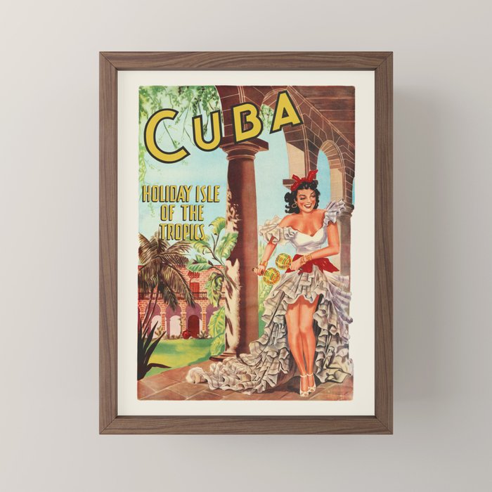 Cuba Vintage Travel Poster, 1949 Mini Art Print Gallery Image 2