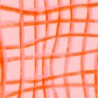 Modern abstract red and pink grids  Coffee Mug Gallery Image 2