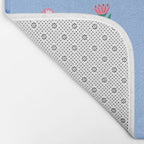 Spring Wild Flowers and Easter Eggs Bath Mat Gallery Image 2