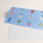 Spring Wild Flowers and Easter Eggs Wrapping Paper Gallery Image 2