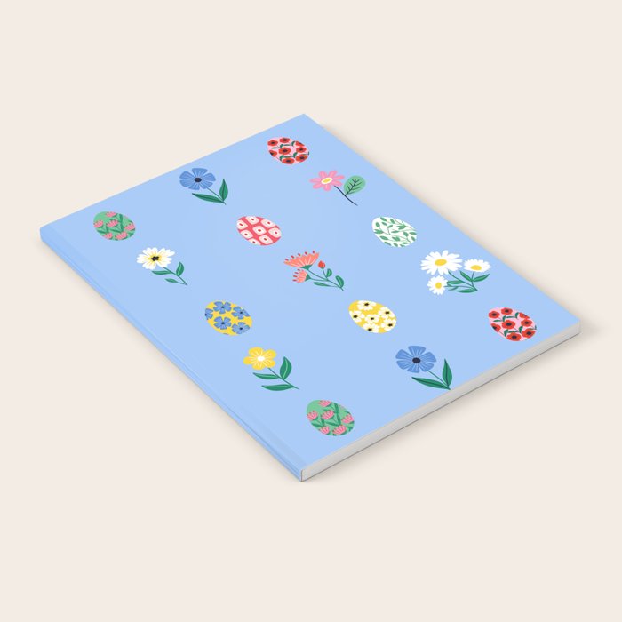 Spring Wild Flowers and Easter Eggs Notebook Gallery Image 1