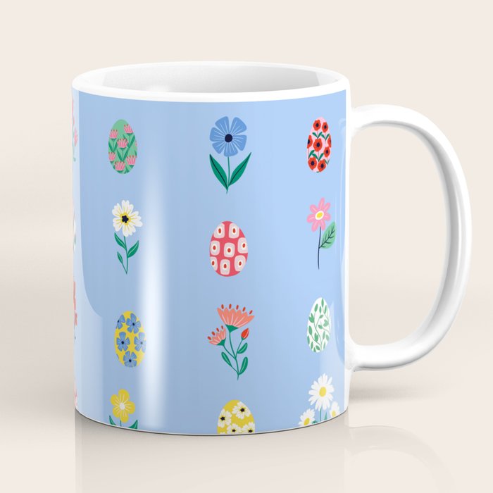 Spring Wild Flowers and Easter Eggs Coffee Mug Gallery Image 1