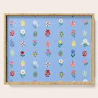 Spring Wild Flowers and Easter Eggs Serving Tray Gallery Image 1