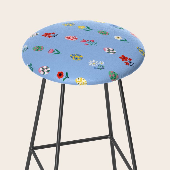 Spring Wild Flowers and Easter Eggs Stool Gallery Image 2