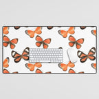 Orange Butterflies Desk Mat Gallery Image 1
