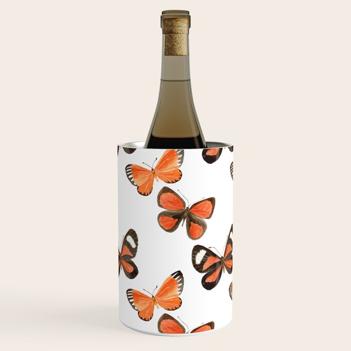 Orange Butterflies Wine Chiller Gallery Image 3