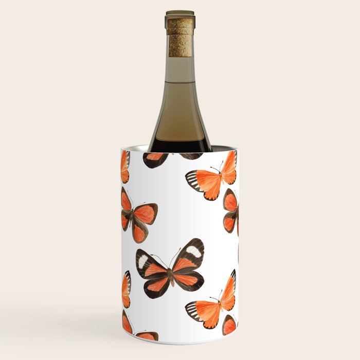 Orange Butterflies Wine Chiller Gallery Image 2