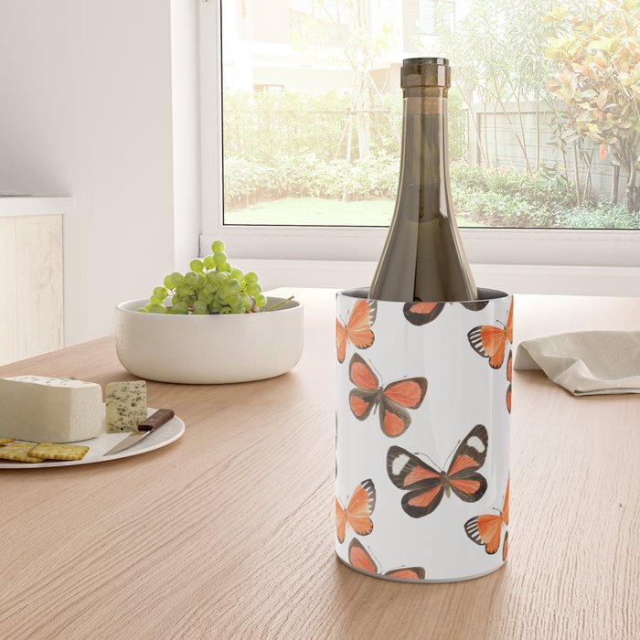 Orange Butterflies Wine Chiller Gallery Image 4