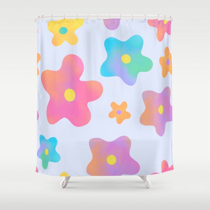 Flower market neon Shower Curtain Gallery Image 1