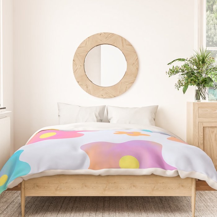 Flower market neon Duvet Cover Gallery Image 3