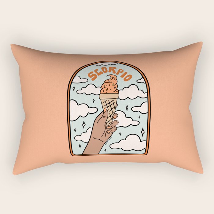 Scorpio Ice Cream Rectangular Pillow Gallery Image 1