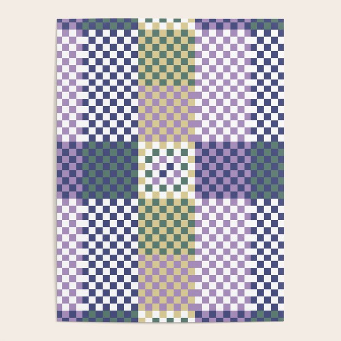Bold colors block grid C Poster Gallery Image 4