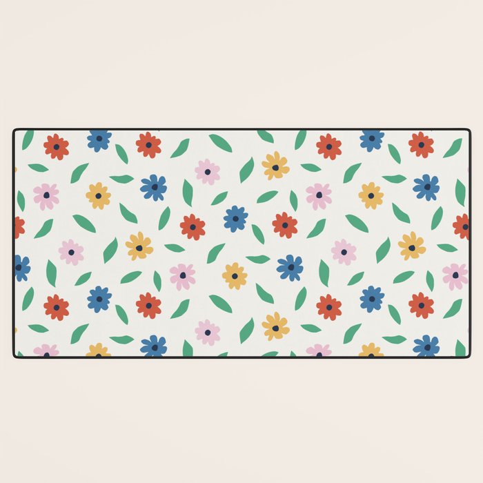 Colorful Florals Desk Mat Gallery Image 3